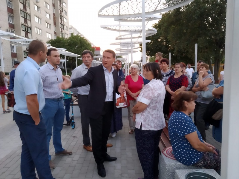 Обновлённый сквер в Северо-Западном районе Обновлённый сквер в Северо-Западном районе